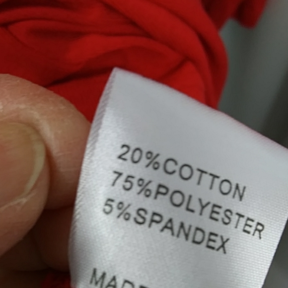 Cherry Red Kendra Cold Shoulder Top - Picture 6 of 7